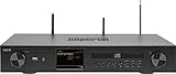 Imperial DABMAN i550 CD HiFi-Verstärker Internetradio (DAB+/DAB/UKW/WLAN/LAN, Bluetooth, Streaming Dienste, CD-Player, Stereo Endstufe, AV Receiver), schwarz, HiFi breite, 22-252-00