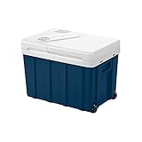 Mobicool MQ40W AC/DC - tragbare elektrische Kühlbox mit Rollen, 39 Liter, 12 V und 230 V für Auto, Lkw, Boot, Reisemobil und Steckdose