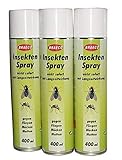 Preisjubel 3 Flaschen Insektenspray von BRAECO gegen Fliegen, Mücken und Motten, Mückenspray, Insektenabwehr