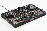 Hercules DJControl Inpulse 200 (2-Deck DJ Controller, Beatmatch Guide, IMA, 8 Pads, integr. Soundkarte, DJ Academy, DJUCED, PC / Mac)