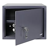 HMF 49203-11 Möbeltresor Doppelbartschloss, 38,0 x 30,0 x 30,0 cm, anthrazit