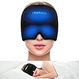 i THEARU Gel Kühlmütze Migräne Kühlkissen Headache & Migräne maske Schlafmaske Frauen, Cold Therapy Cap Migräne Relief Dehnbare, Migräne/Kopfschmerz Hat-2022 Neue PDMT