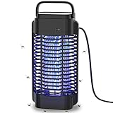 Elektrischer Insektenvernichter, Insektenfalle Mückenlampe mit UV-Licht, Stromschlag Insektenlampe Mücken Wirksam zum Reduzieren Fliegender Insekten für Schlafzimmer, Küche, Büro, draußen