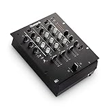 Numark M4 - 3-Kanal Scratch DJ Mixer, Rack-montierbar mit 3-Band EQ, Mikrofoneingang und austauschbarem Crossfader mit Reverse und Slope-Kontrollen