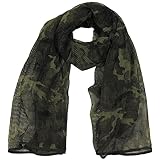 MFH Netzschal Tarnschal 190 x 90 cm Schal Halstuch Kopftuch Tarnschal Camouflage (M 95 CZ tarn)