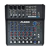 Alesis MultiMix 8 USB FX – kompakter 8-Kanal Studiomixer mit integrierten Effekten und USB Audio Interface für Live-Sound und Heimstudioaufnahmen