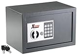 Xcase Safe: Stahlsafe mit digitalem Schloss, 12 Liter (Schranksafe)