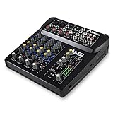 ALTO PROFESSIONAL ZMX862 Professionelle Kompaktes 6-Kanal Mischpult mit 3 Band EQ und 48V Phantom Power