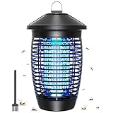 TMACTIME Insektenvernichter Elektrisch Stark Elektrischer Insektenfalle Mückenlampe 20W 4500V mit UV Licht Keine Giftigen Chemikalien Effektive Reichweite 100m² Wirksam Reduzieren Fliegender Insekten